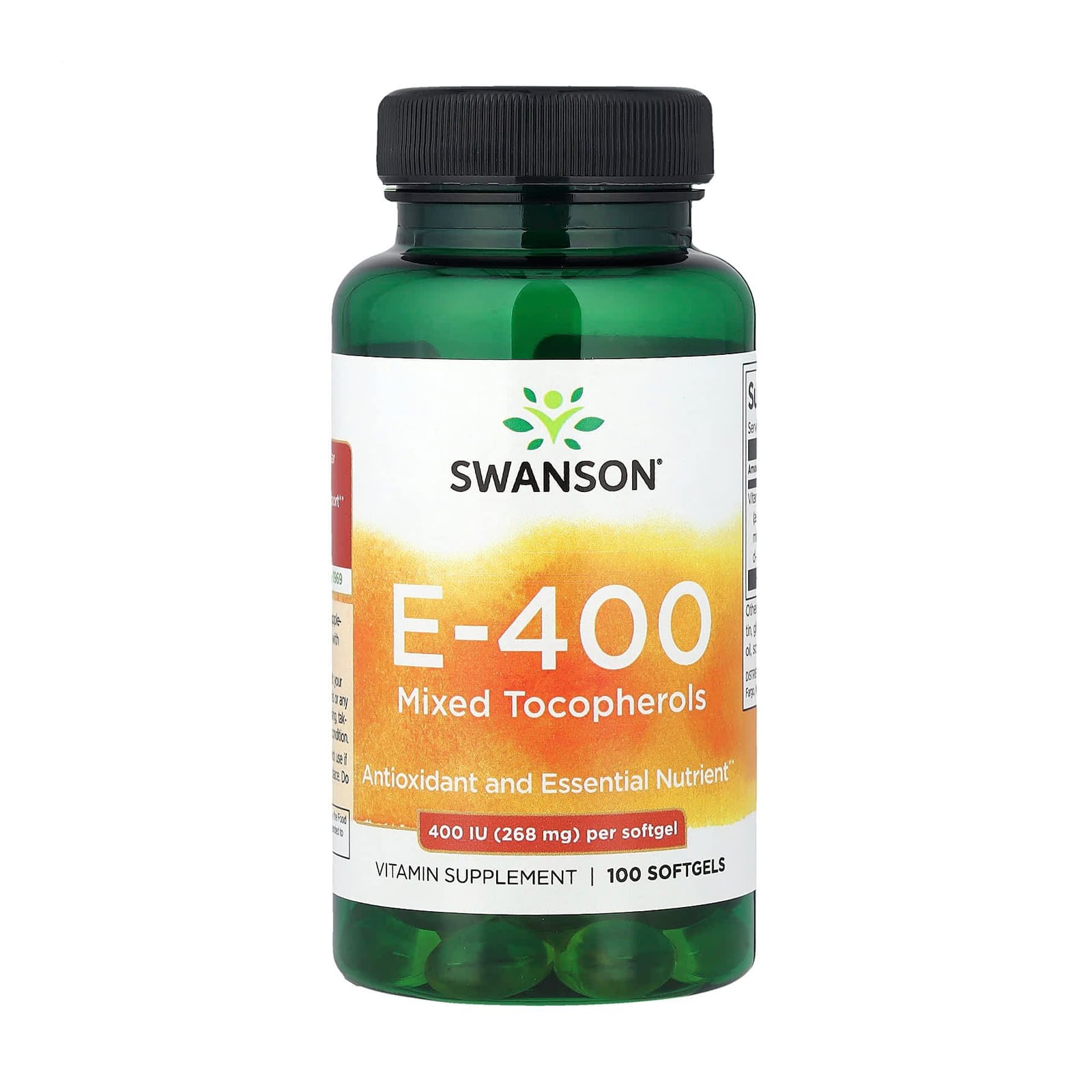 Вітамін E змішані токофероли Swanson Vitamin E Mixed Tocopherols 400 МО, 100 гелевих капсул